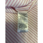 Spence Pink White Striped Top 3/4 Sleeve Floral Lace‎ Embellished Blouse Size L Size L Photo 10