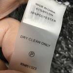 Vince Camuto TWO BY Black White Pullover Womens Medium Sweater Fuzzy Crewneck Photo 6