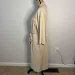 Johnny Was Beige Floral Embroidered Belted Silk Cashmere Long Cardigan Size M Photo 10