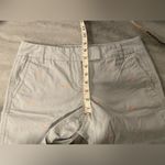 J.Crew  Classic Twill Chino City Fit Light Blue Pink Embroidered Whales Size 4 Photo 4
