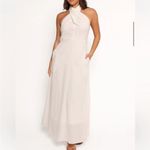 Petal and Pup  Betsy Halterneck Maxi Dress White Medium Photo 2