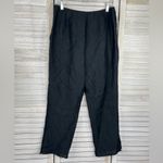 BLUE ICE Vintage Cropped Crinkle Pants/Tank Top Set Black Photo 4