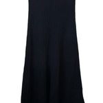 White + Warren Navy Cotton & Silk Ribbed A Photo 3