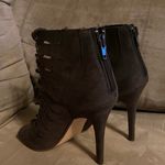 Forever 21 Cute Dark Green Peep Toe Ankle Booties | Boots Photo 2