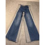 Austin Landing Women Blue Denim and Gray Sweats Flare Jeans Size 1 Photo 2