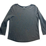 Chico's Gray Long Sleeve Boat Neck Top Shirt Womens Size 3 XL Made in China Photo 0