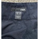 H&M Black Pleated Mini Skirt Women’s Size 8 – 100% Cotton Photo 3