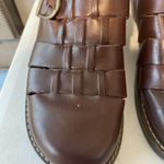 Predictions  LEATHER COLLECTION WOMENS SHOES 8.5 BROWN SLIP-ON WEAVE Photo 3