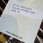 Milly NWT  Silk Skirt with Etched Large Artisan Buttons Size 12 Photo 9