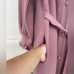 Liseuses Poggi 1973 virgin wool dusty pink Robe dress size large Photo 5