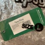 Tipsy Elves  Sequin High Waisted Leggings - Silver - L Photo 4