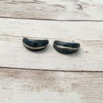 Vintage Earrings For Pierced Ears Dark Teal Photo 5