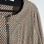 Diane Von Furstenberg  patterned zip up light blazer jacket Photo 1