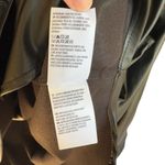 American Eagle Oversized Vegan Leather Shacket Black Long Sleeve Size L Photo 9