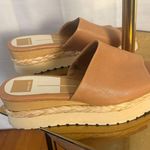 Dolce Vita Platform Slide Sandals Tan Espadrille Style Size 8.5 Photo 0