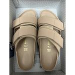Birkenstock Uji Shine Slide Sandal New Beige Narrow Size 9 US / 40 EU New $160 Photo 1