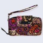 Vera Bradley Rosewood (Winter 2015) Floral Zip Around Phone Wristlet Wallet Photo 0