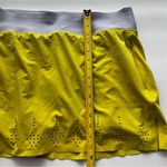 Title Nine  Yellow Gray Skort athletic performance Cutout Design Chartreuse L Photo 3