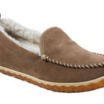L.L. Bean Mountain Moccasin Slippers Dark Cement Women's Size 8 GUC Brown Photo 0