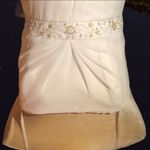 Da Vinci white wedding dress w/sheer overlay Nwt Size 14 Photo 3