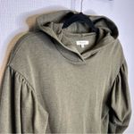 Madewell  |‎ XS Pullover Woman’s Olive Green Hoodie Puff Sleeve Photo 1