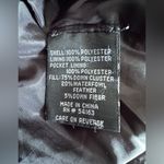 Kenneth Cole Reaction Black Quilted Down Zip Up Jacket Photo 7