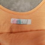 Free People  Beach Smock Hem Cover Up Dress Orange size Small Ruffle Hem Photo 2