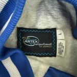 Artex Varsity Bomber Jacket Satin Univerity at Buffalo Size L Blue Size L Photo 1