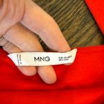 Mango Bubble Hem Tank Cotton Red Mini Dress size Small / 2 NWOT Photo 1