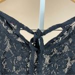 Bebop Womens Small Lace Overlay Tank Floral Tank Dress Black Y2K Party Formal Photo 5