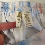 Japna NWT Light Blue & White Tie Dye High Rise Midi Lined Skirt Photo 10