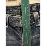 Miss Me  Cuffed Skinny Jeans Embroidered/Gem Distressed Logo Size 30 Low Rise Photo 3