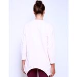 Satva Movement Sarana Embroidered Blossom Sweatshirt Women's Medium Blush Yoga Pink Photo 4