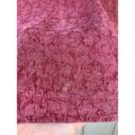 Tianello Blouse Women's XS‎ Buttons Tencel 3/4 Sleeve Textured STAINS FLAWS Red Photo 3