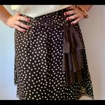 Polka dot, Lined Brown Skirt. Size M Photo 6