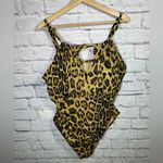 Ralph Lauren Lauren  brown cheetah print one piece bathing suit women’s size 22W‎ Photo 1