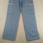 Levi's Premium High Loose Women's Light Wash Wide Leg Cargo Jeans Size 26 L31 Photo 3