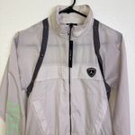 Nike Air Jordan Flight Suit Romper Womens Small Grey Purple Belted Convertible Photo 7