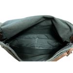 Vintage Duluth Green Canvas & Leather Pack Crossbody Shoulder Bag USA 15Wx12T‎ Photo 9