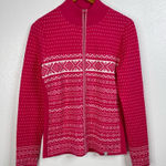 Krimson Klover Pink Torrey Full Zip Wool Sweater Size Small Photo 0