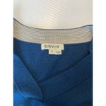 Orvis Teal Merino Wool V Neck Pullover Long Sleeve Sweater Women's Size S Preppy Photo 3