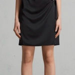ALLSAINTS  
Black Draped Mini Dress Photo 0