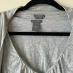 Ann Taylor NWT  Medium Grey Tank and Cardigan Set Glittery Silver Fabric Shimmer Photo 2