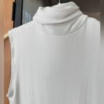 Veronica Beard  Modal bodysuit ribbed turtleneck sleeveless knit neutral capsule Photo 7