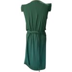 ASOS Maternity Crepe Green Dress V neck with flutter sleeve Size 6 Photo 3