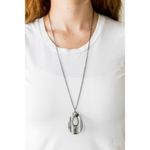 Paparazzi Stop, Teardrop, and Roll Black Necklace (510) Photo 0