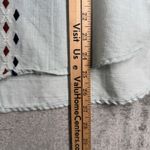 Miss Me Shirt Blue Chambray Embroidered Blouse Long Sleeve Western Boho Large Photo 7