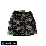 Lands' End Size 4 Women's Floral Black Sport Skirt Elastic Waist Lightweight Photo 1