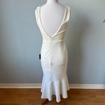 Lulus Moment Maker White Square Neck Trumpet Midi Dress Photo 8