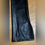 Shinestar Black Flare faux leather Jeans women Medium Photo 7
